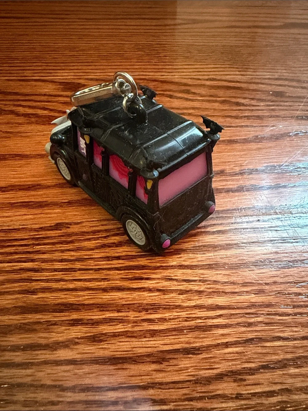 Bath & Body Works Black and Pink Haunted Car Keychain Poc Hand sanitizer holder